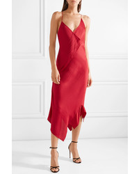 rotes Midikleid aus Seide von Roland Mouret