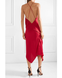 rotes Midikleid aus Seide von Roland Mouret