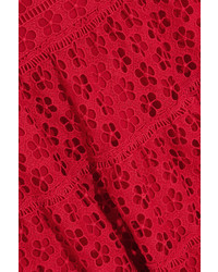 rotes Midikleid aus Spitze von Giambattista Valli