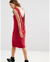 rotes Midikleid von Asos