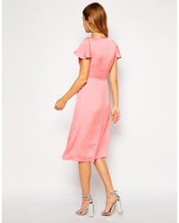 rotes Midikleid von Asos