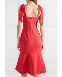 rotes Midikleid von Rebecca Vallance