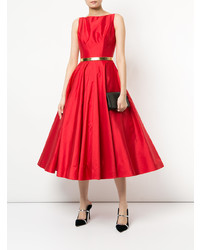 rotes Midikleid von Romona Keveza