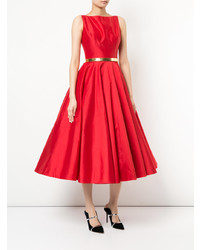 rotes Midikleid von Romona Keveza