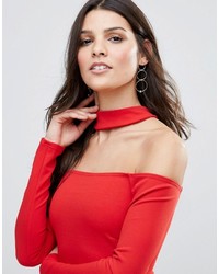 rotes Midikleid von Jessica Wright