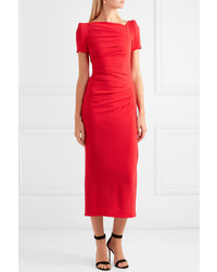 rotes Midikleid von Talbot Runhof