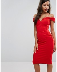 rotes Midikleid von Rare