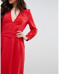 rotes Midikleid von BA&SH