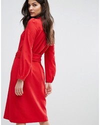 rotes Midikleid von BA&SH