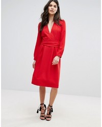 rotes Midikleid von BA&SH