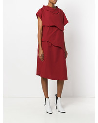 rotes Midikleid von Societe Anonyme