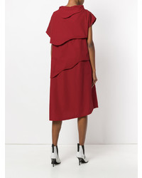 rotes Midikleid von Societe Anonyme