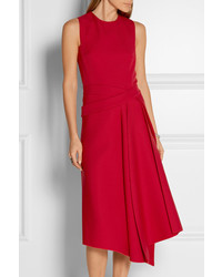 rotes Midikleid von Victoria Beckham