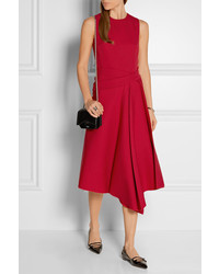 rotes Midikleid von Victoria Beckham