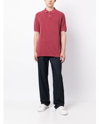 rotes Polohemd aus Netzstoff von Polo Ralph Lauren