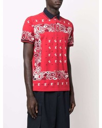 rotes Polohemd mit Paisley-Muster von Etro