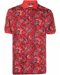 rotes Polohemd mit Paisley-Muster von Etro
