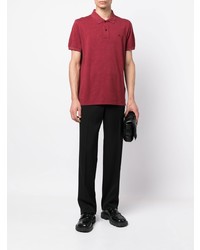 rotes Polohemd mit Paisley-Muster von Etro