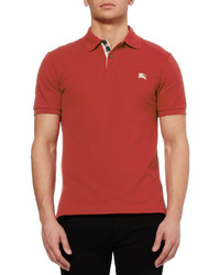 rotes Polohemd von Burberry