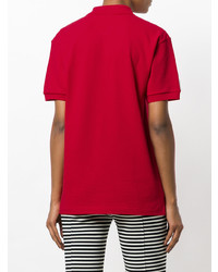 rotes Polohemd von Comme Des Garcons Play