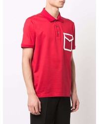 rotes Polohemd von Ferrari