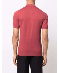 rotes Polohemd von Corneliani