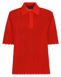 rotes Polohemd von Dolce & Gabbana