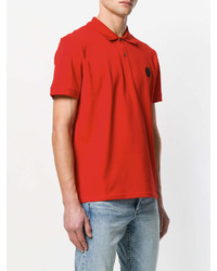 rotes Polohemd von Alexander McQueen