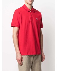 rotes Polohemd von Lacoste