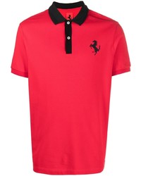 rotes Polohemd von Ferrari