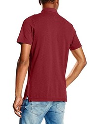 rotes Polohemd von Hilfiger Denim