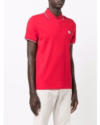 rotes Polohemd von Moncler