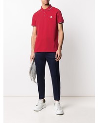 rotes Polohemd von Moncler