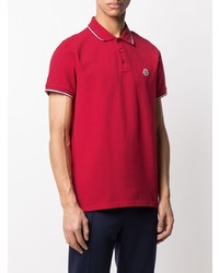 rotes Polohemd von Moncler