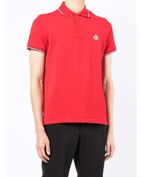 rotes Polohemd von Moncler