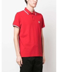 rotes Polohemd von Moncler