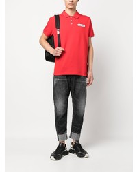 rotes Polohemd von DSQUARED2