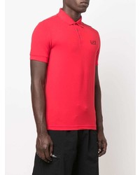 rotes Polohemd von Ea7 Emporio Armani