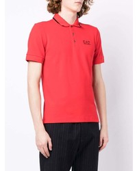 rotes Polohemd von Ea7 Emporio Armani