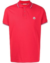 rotes Polohemd von Moncler