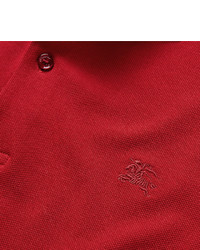 rotes Polohemd von Burberry