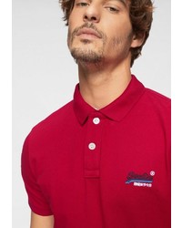 rotes Polohemd von Superdry