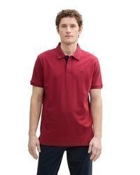 rotes Polohemd von Tom Tailor