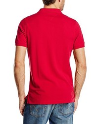 rotes Polohemd von Tommy Hilfiger