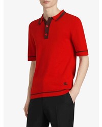 rotes Polohemd von Burberry