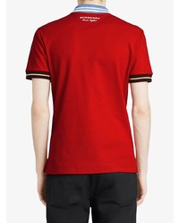 rotes Polohemd von Burberry