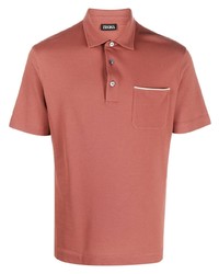 rotes Polohemd von Zegna