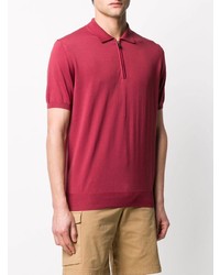 rotes Polohemd von Canali