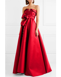 rotes Satin Ballkleid von Alexis Mabille