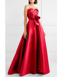 rotes Satin Ballkleid von Alexis Mabille